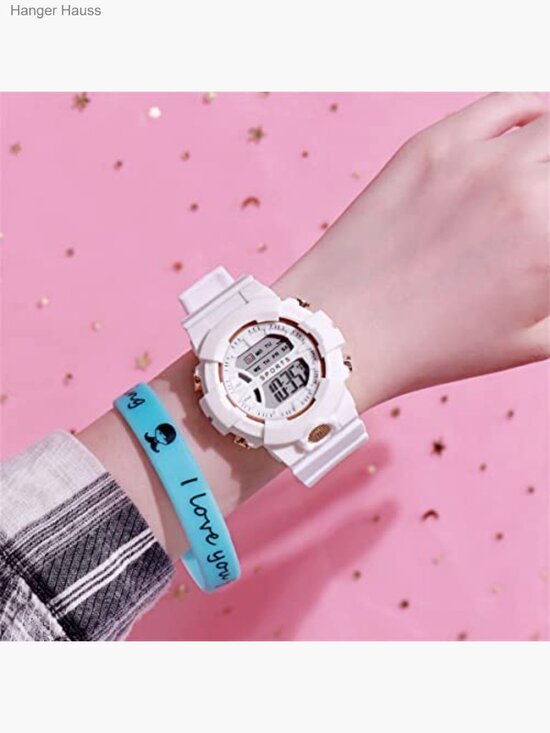 5 Pack Student Sports Watch Silicone Stopwatch Wristwatch Set main image 7